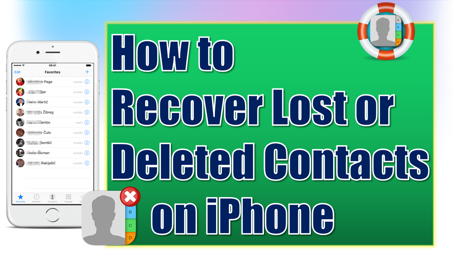 How to Recover and Restore Contacts on iPhone for Free