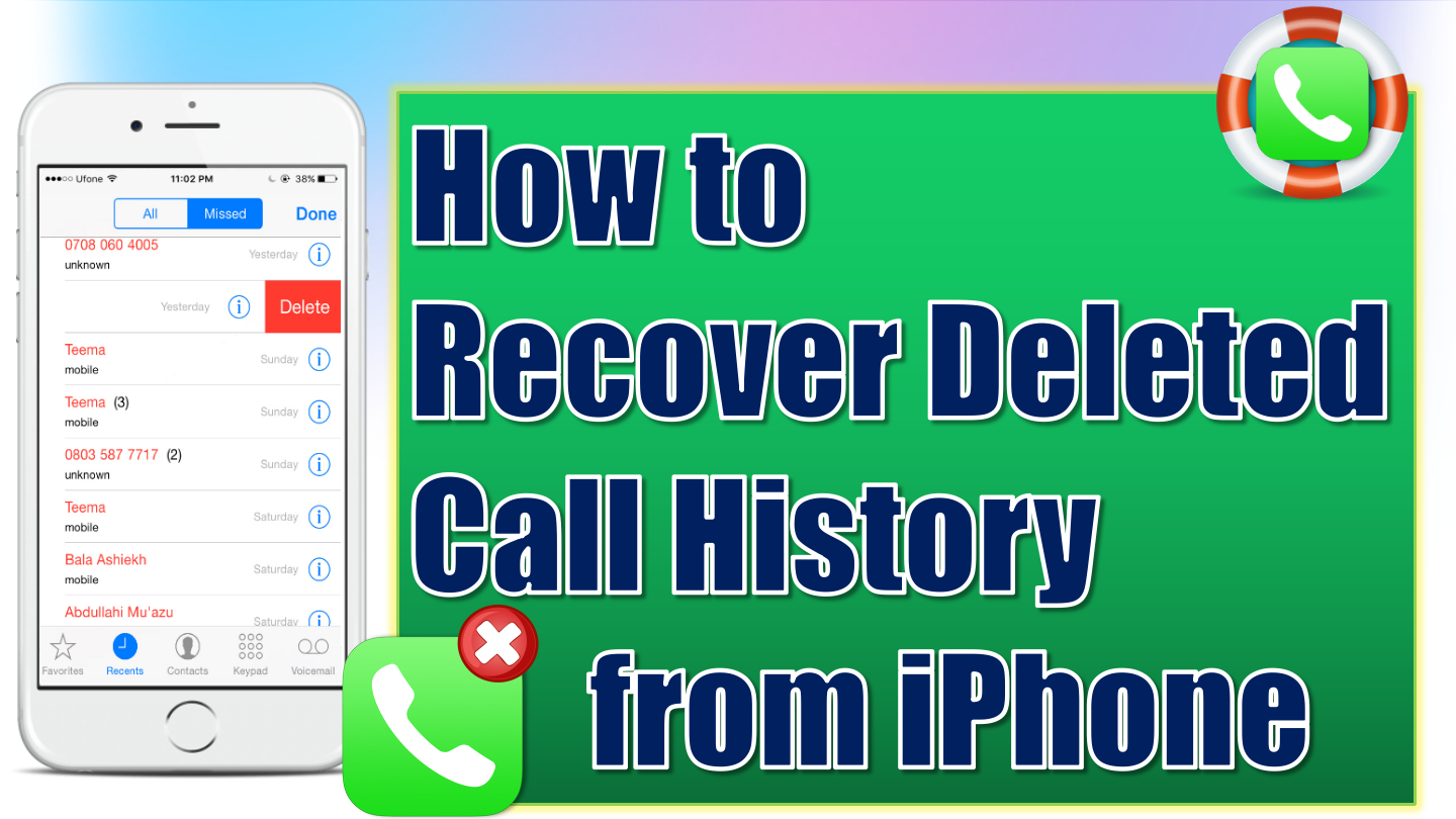 How to Recover Deleted or Lost Call History/Logs on iPhone for Free