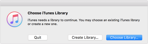 Create A New iTunes Library