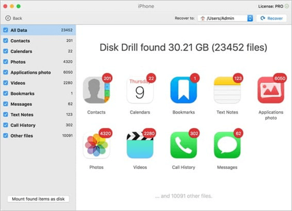 Looking for the best free iPhone data recovery software for your lost data? You should not miss Disk Drill.