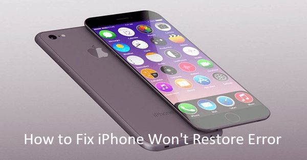 iPhone Won’t Restore Error