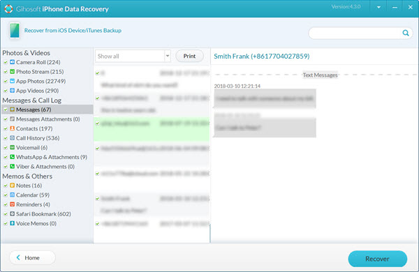 The program will scan all the files on the device.