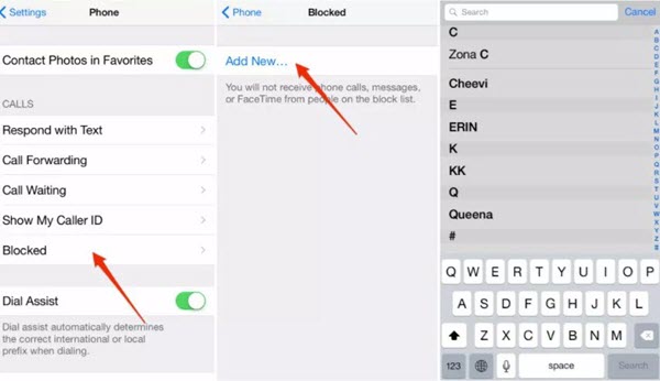 Block Someone on iPhone