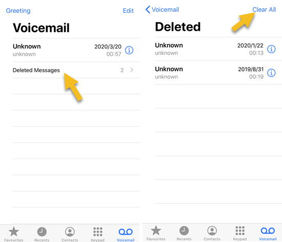 Delete Voicemails When iPhone Says Voicemail is Full