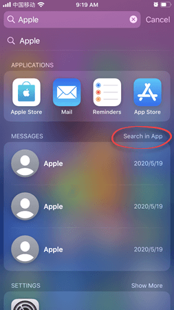 Use Spotlight Search to Find Messages on iPhone