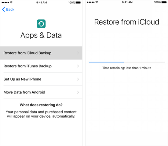 Restore Deleted Videos from iCloud Backup